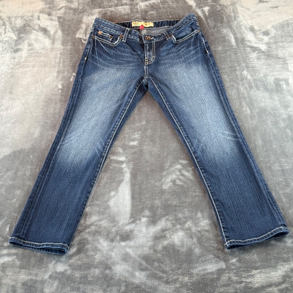 BKE Women's Jeans Sabrina Straight Leg Size‎ 30 Mid Rise Dark Wash